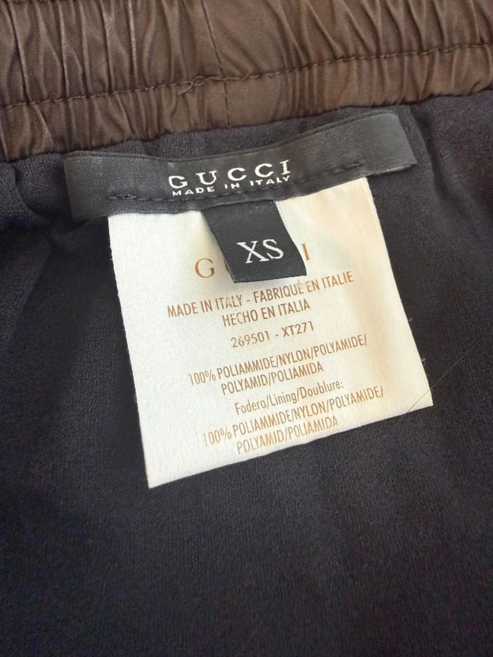 Gucci Brown Diamante Jacquard Nylon Swim Trunks XS NWT Italy